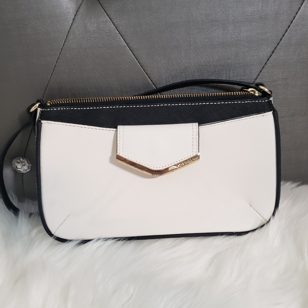 Calvin Klein white crossbody bag